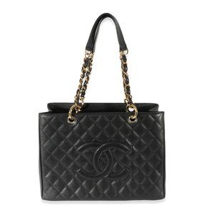 Chanel Black Caviar Grand Shopper Tote